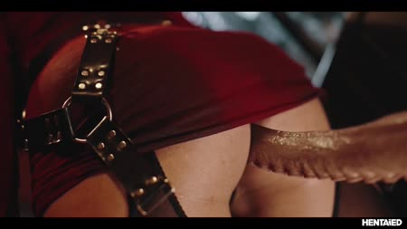 Попала в лапы монстра и была трахнута щупальцами